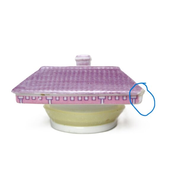 Original Lenox Spice Village Thyme TOP ONLY Spice Jar Lid Cottage House Ceramic - Picture 3 of 7